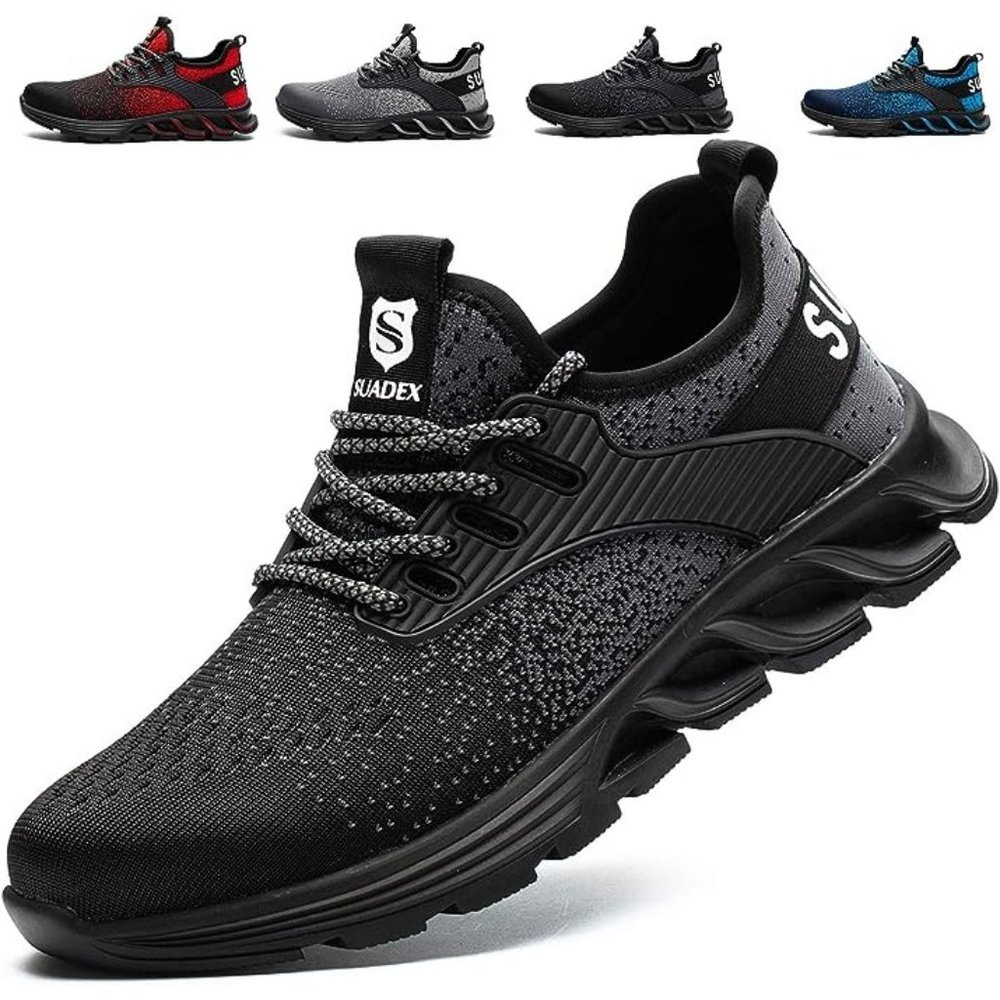SUADEX Steel Toe Shoes Unisex  Indestructible Work Shoes Size 39 Model #677 New
